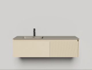 Подвесная тумба Salini Domino 27D114IN 140см эмаль под встраиваемую раковину